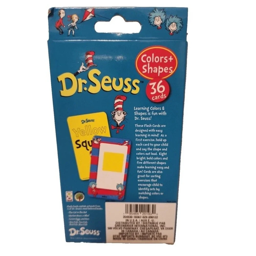Dr. Seuss Learning Flash Cards: ABC's & Words/Colors & Shapes/Numbers - Lot of 3